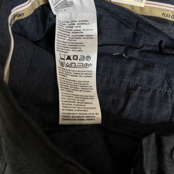 Dockers Signature Khaki Lux Classic Fit Pants Mens 42x32 Flex Comfort Waistband - Picture 9 of 16